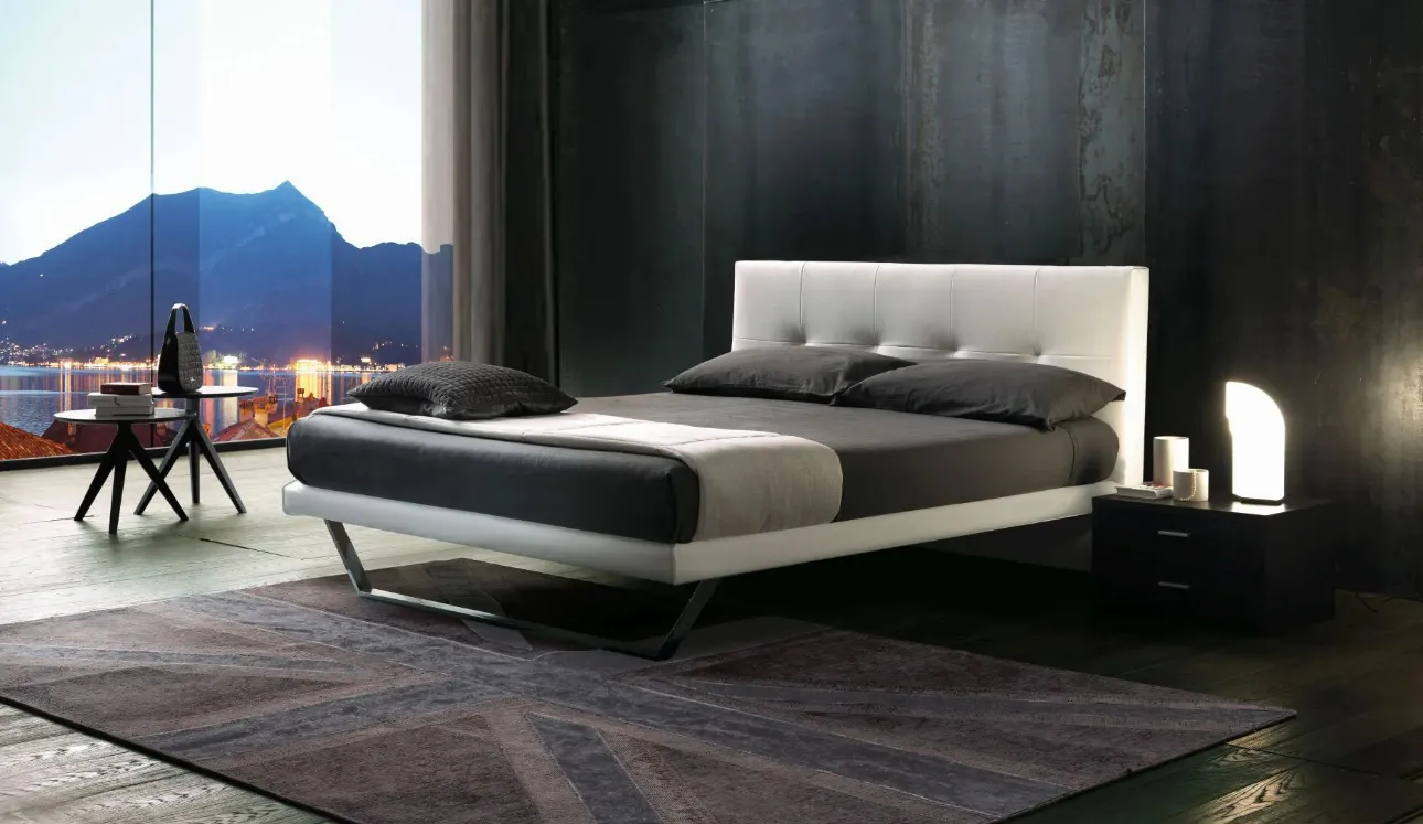 Letto in pelle Alexia di Ergogreen