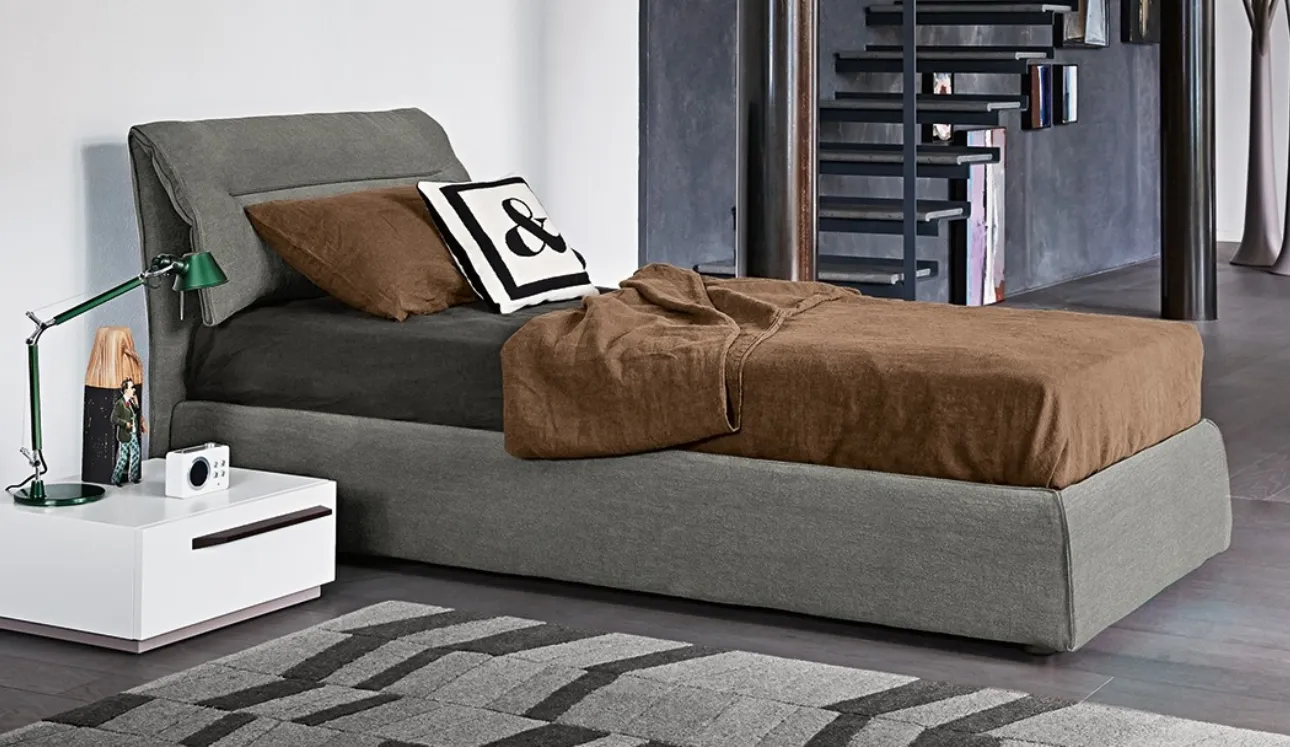 Letto singolo con box contenitore Campo di Bonaldo