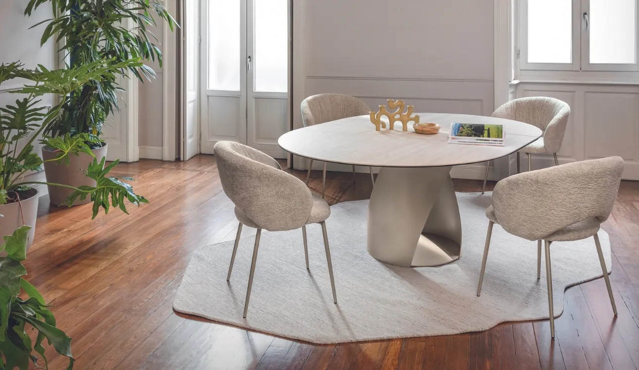 Sedia Anime in tessuto imbottito di Calligaris