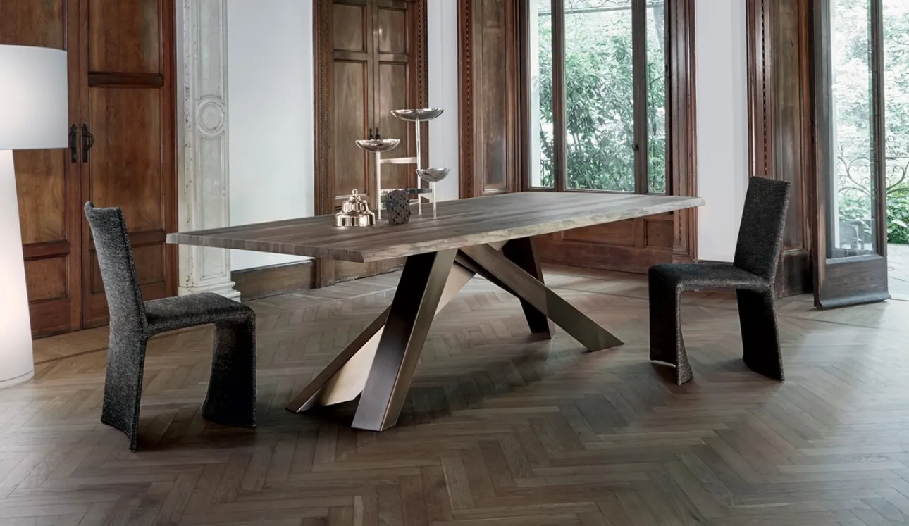 Tavolo Big Table con piano in legno di Bonaldo