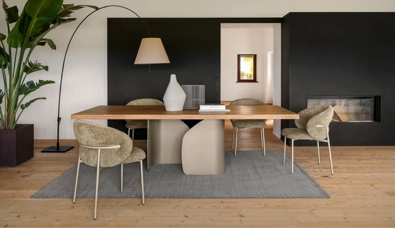 Tavolo Twins in legno massello Wild Natural di Calligaris