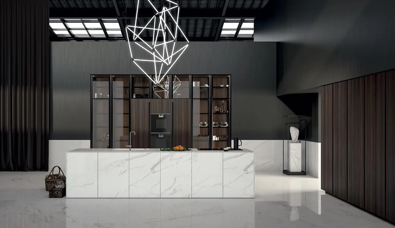 Cucina Design con isola in gres MK1 1 di Nova Cucina