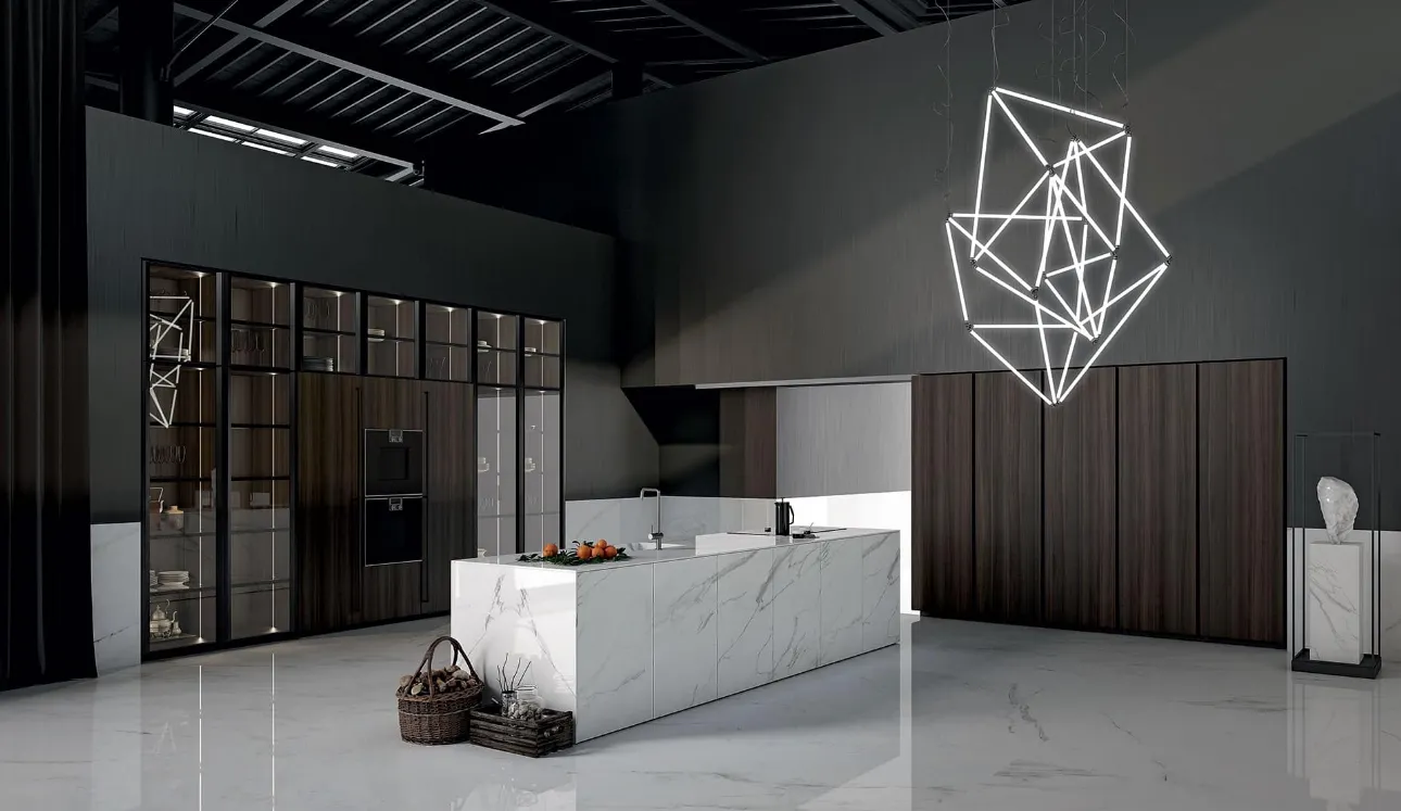 Cucina Design con isola in gres MK1 1 di Nova Cucina