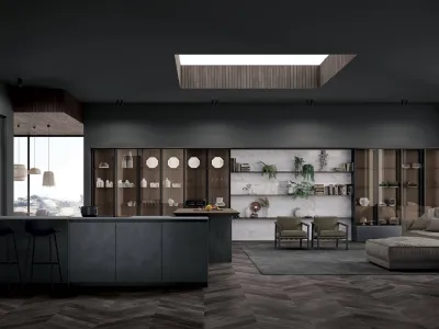 Cucina Design con isola Smart 1 di Nova Cucina