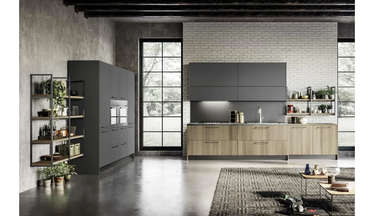 Cucina Moderna ad angolo in laminato e laccato Cloe 03 di Arredo3